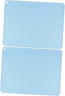 FRCOLOR 2 Pçs Silicone Pet Placemat Silicone Placemat Alimentador De Cães Esteira De Alimentação De Gato Tapete De Cão Para Comida E Água Tigela De Animal De Estimação Bandeja De Tigela