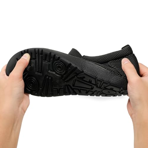 Image of Mens Wide Shoes Casual Slip On Shoes for Men - Men Loafers Wide Comfortable Boat Shoes with Arch Support