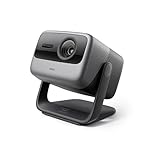 JMGO N1S Ultimate Triple Laser 4K Projector, 3300 ISO Lumens Projector, Google TV Netflix, Real-Time Auto Screen Fit, HDR10, 60''-300", Blu-ray 3D, Home Theater Projector with 20W Dolby Digital+