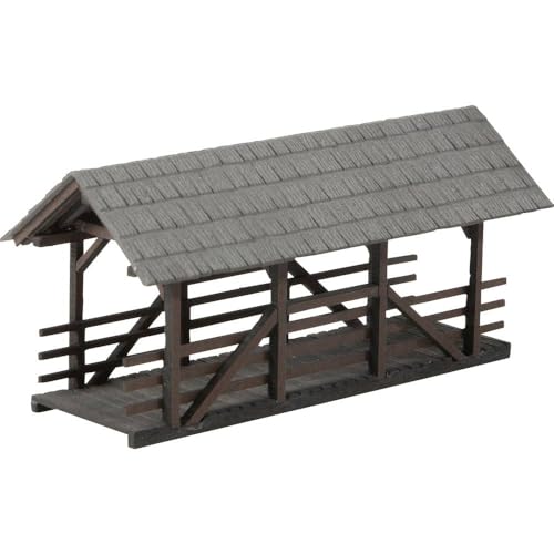 Noch 14372 HO Scale Covered Pedestrian Bridge - Laser-Cut Minis - Laser-Cut Kit - 3-1/8 x 1-3/8 x 1-1/2