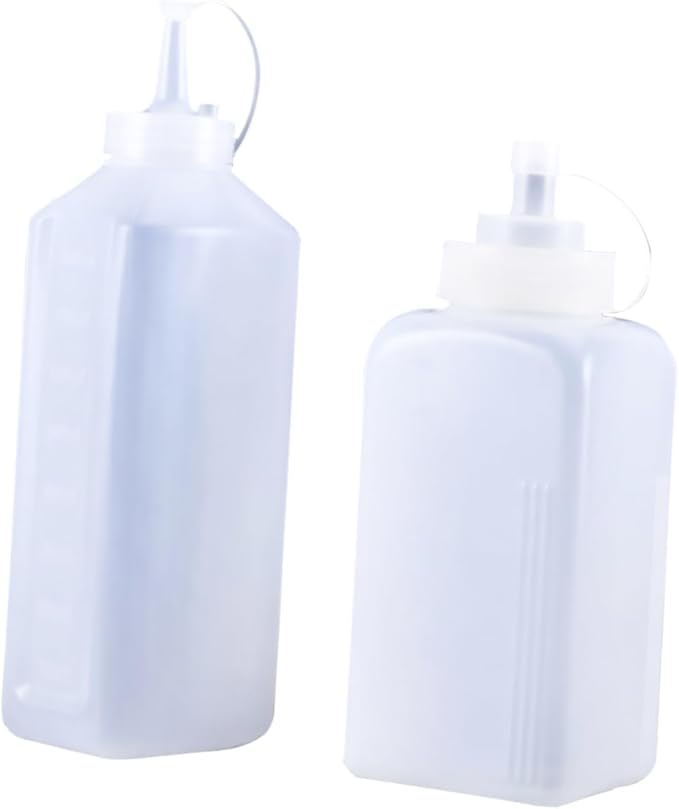 OKUMEYR 2pcs Squeeze Sauce Bottle Sauce Bottles Empty