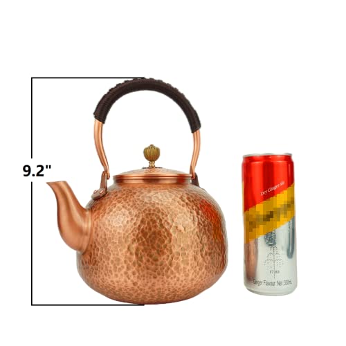 Handmade Solid Copper Tea Pot Kettle Stovetop Teapot
