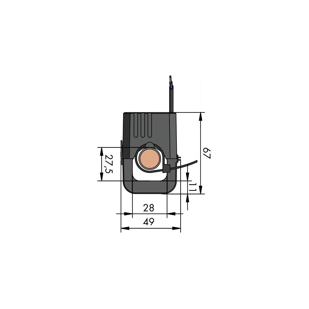 WAGO 855 – 4105/250 – 101 Trafo Strom Primär: 250 bis Ø Eingang Kabel: 28 mm