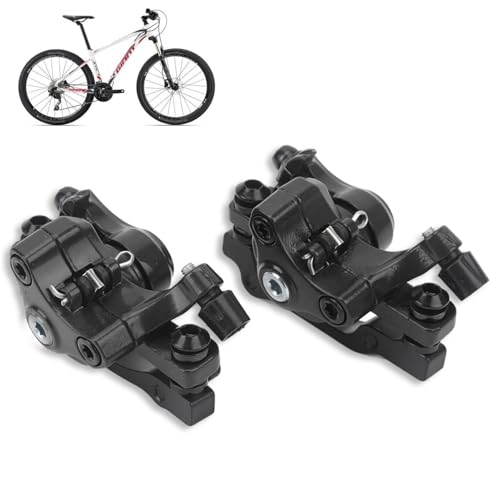 Agatige Set di Freni a Disco per Mountain Bike, Set di Kit Freno a Disco Pinza Anteriore e Posteriore MTB Accessori per Estrattori Cavi per Biciclette per Bici da Strada, BMX(Nero)