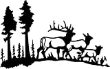 Deer Buck Family Animal Wildlife Vinyl Graphic Car Truck Windows Decal Sticker - Die cut vinyl decal for windows, cars, trucks, tool boxes, laptops, MacBook - virtually any hard, smooth surface