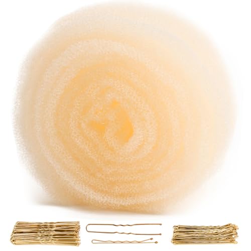 YGQQOY Relleno de pelo para recogido, relleno de cabello, esponja para recogido, bultos para insertar volumen, rubio