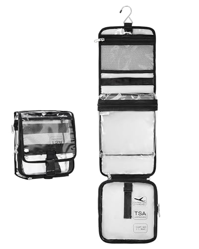 Twofold Neceser colgante de viaje, kit de viaje, bolsa de afeitado, bolsa de maquillaje, bolsa de lavado, organizador de maquillaje, estuche de cosméticos para baño, ducha, color negro,