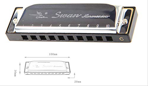 Harmonica de couleur argentée 10 trous 20 tons clé de C pour Blues Jazz Rock Instrument de musique folklorique accordéon… - Les Beatles, Paul McCartney, John Lennon, RIngo Starr, George Harrison Harmonica de couleur argentée 10 trous 20 tons clé de C pour Blues Jazz Rock Instrument de musique folklorique accordéon… – Image 5