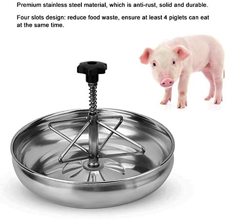 Stainless Steel Pig Food Feeder - Sow Milk Trough, Pig Food Tray with Piglet and Cattle Capacity