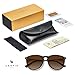 CARFIA Round Sunglasses for Women Polarized UV Protection, Trendy Retro Designer Style CA5100
