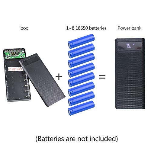 LHIABNN DIY Power Bank Box Flat Head Battery Charger Outer Case の商品画像 2