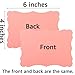 50 Pack Blank Kraft Cards Cardstock Thick Paper Brown Greeting Cards for DIY Gift Card Menus, Baby Shower and Wedding Invitations (Pink, 5 Colors, 4x6IN)