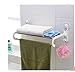 JJSMAO Portasciugamani Da Bagno Forte Senza Chiodi For Porta Asciugamani In Acciaio Inossidabile Doppio Portasciugamani Da Bagno Scaffalature Da Parete For Bagno ， Accessori Moda Bagno Asciugamano cat