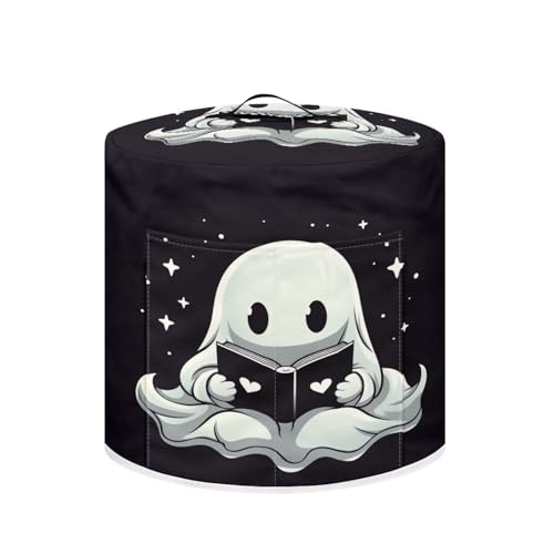 Image of Ghosts Pressure Cooker Cover with Pocket Washable Air Fryer Dust Cover Insulated Halloween Kitchen Appliances Cover Protector for Rice Cooker Instant Pot Decoration Holiday Gift