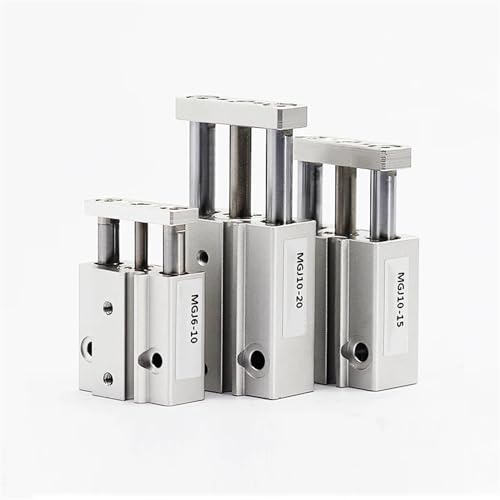 Cilindro de pistón de aire MGJ10X5 con vástago de tres ejes y guiado neumático mini 6