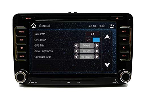 GPS Navigation Radio Bluetooth Touch Screen Plug and Play for VW Volkswagen Vehicles (Fits: Jetta 06-14, EOS 07-14, Caddy 10-14, Tiguan 09-14, Golf/GTI 03-14, CC 09-14, Passat 07-14) - Thumbnail 5