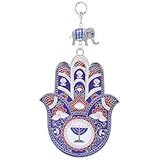 TOVINANNA Colgantes de Pared Decorativos de Metal Diseño de Mano de Fátima para Salones y Habitaciones Acabado Resistente Decoloración