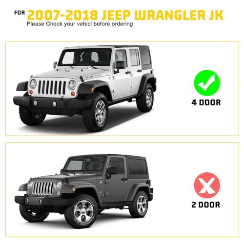 Estribos laterales para Jeep Wrangler JK 2007-2018 miniatura 5