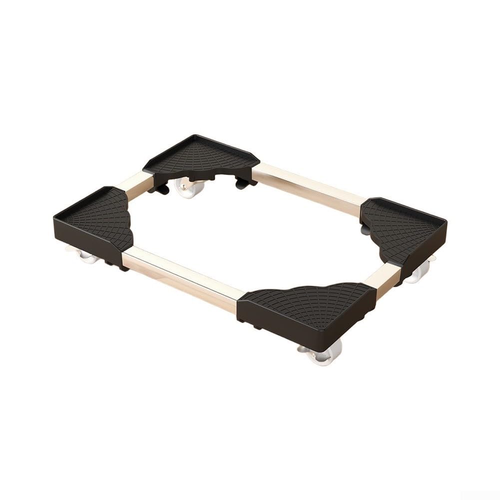 Base Mobile con Ruote per Mobili Pesanti Regolabile(Black)