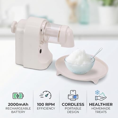 Machine à cône de neige électrique avec rasoir à glace rechargeable performant - 3