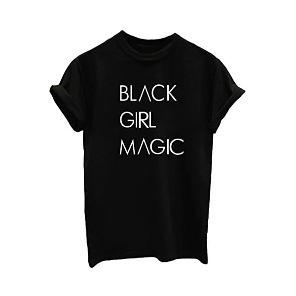BLACKOO-Women-Fashion-Summer-T-Shirts-Casual-Crewneck-Girl-Tops-Tee BLACKOO Summer Street Tee Teen Girls Casual Top Shirt Black X-Large