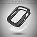 Compatible Apple Watch Case 44mm Series 6/5/4/SE, Shockproof and Shatter-Resistant Protective Bumper Cover iwatch Case, Black