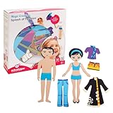Edushape Magic Creations Foam Sticker Imaginative Bath Tub Activity Play Set, Fashion Theme