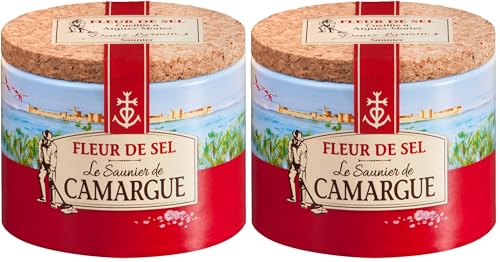 Le Saunier de Camargue Boite Fleur de Sel Le Saunier de Camargue, 125g (Lot de 2)