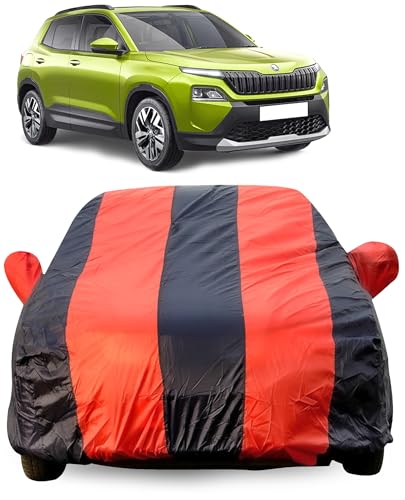 Image of Autofact Car Body Cover for Skoda Kylaq, Triple-Stitched, Windproof with Buckle Belt, Elastic Hem, UV Protection, Scratchproof & Dustproof, Soft Feather-Like Fabric for All-Weather Protection