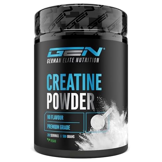 Creatina en polvo - 500 g - Creatina monohidrato pura - Solubilidad óptima - Vegano - Sin aditivos - Polvo puro - German Elite Nutrition