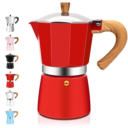 Image of 3 Cup Aluminum Espresso Stovetop Moka Pot Express Coffee Maker Percolator Italian Classic Mocha Coffee Machine for Italian and Cuban Cafe Brewing for Home & Camping 150ml 5oz
