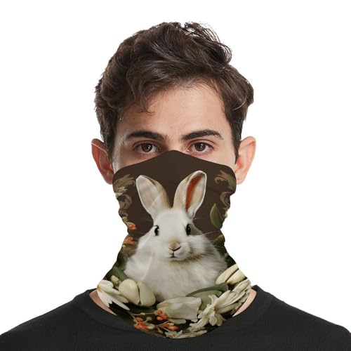 Lipstick Pattern Neck Gaiter Face Cover Scarf, Breathable Sun Balaclava for Skiing Fishing Hiking Cycling4