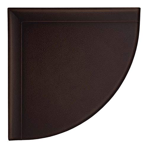 Questech Décor 9 Inch Corner Shower Shelf Bathroom Caddy, Wall Mounted Shower Shelf, Retrofit Shelf For Tiled Walls, Bathroom Corner Shelf, 9 Inch Classic Flatback Design, Oil Rubbed Bronze Finish #TOP8