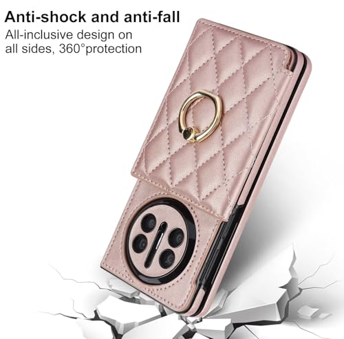 Étui Huawei Mate X3 anti-choc aimanté anti-chute or rose - 3