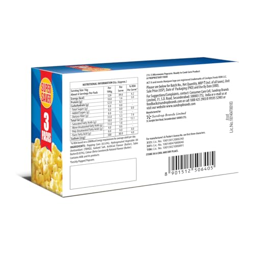 Image of Act II Microwave Popcorn Butter Lovers, 276g (Pack of 3)