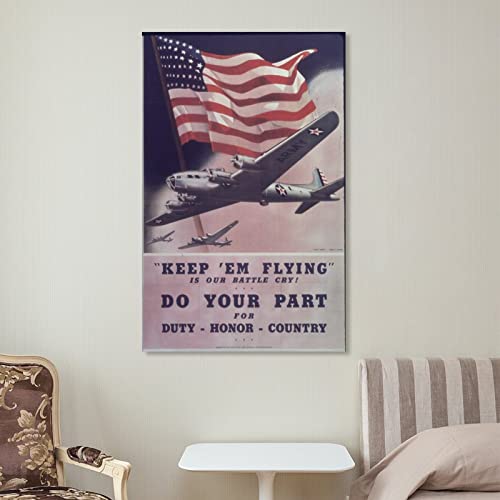 ESyem Posters Vintage Posters Do Your Part Poster Canvas Painting Posters And Prints Wall Art Pictures for Living Room Bedroom Decor 24x36inch(60x90cm) Unframe-style