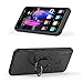 Phone Case for Huawei Honor 8X with Tempered Glass Screen Protector Cover and Magnetic Ring Holder Stand Kickstand Slim Hard Cell Accessories Huwai Honor8X Hawaii Men Boys Women Girls Cases Black