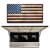 Bellewood Designs Large American Flag Gun Safe - Quick Access Hidden Gun Safe for Rifles, Shotguns...