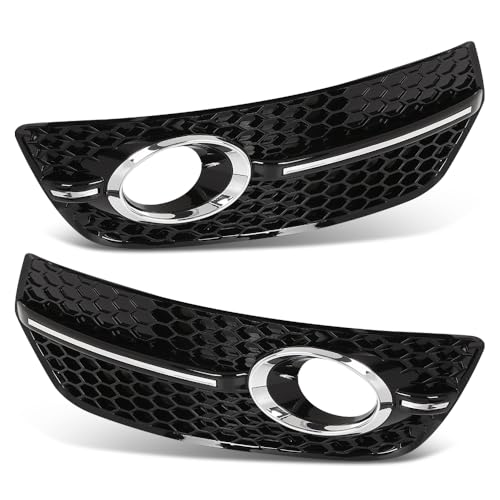 Fog Light Cover Grill Gloss Black Compatible with Audi Q5