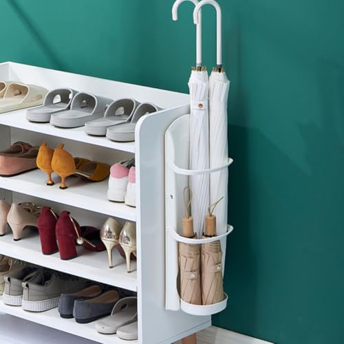 Soporte de paraguas de pared Toddmomy con bandeja de plástico resistente 7