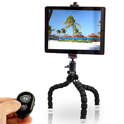 KobraTech iPad Tripod Set - TriFlex Mini Flexible Tripod + TabMount 360 iPad Tripod Mount