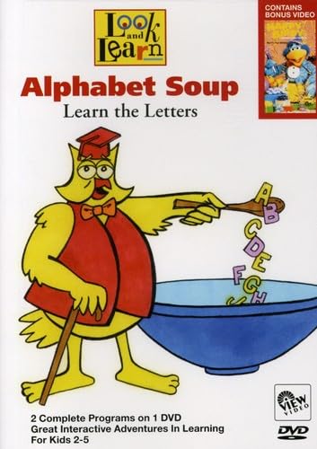 Look and Learn: Alphabet Soup DVD educativo de importación británica para la etapa preescolar