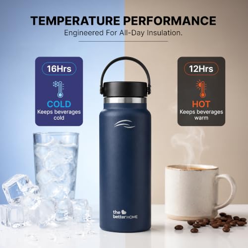 Image of The Better Home Stainless Steel Water Bottle 700ml | Vacuum Insulated, Leak Proof & Sweat Proof | Hot & Cold Water Bottle for 24 Hours | BPA Free Sports Bottle for Gym, Travel, Office, School