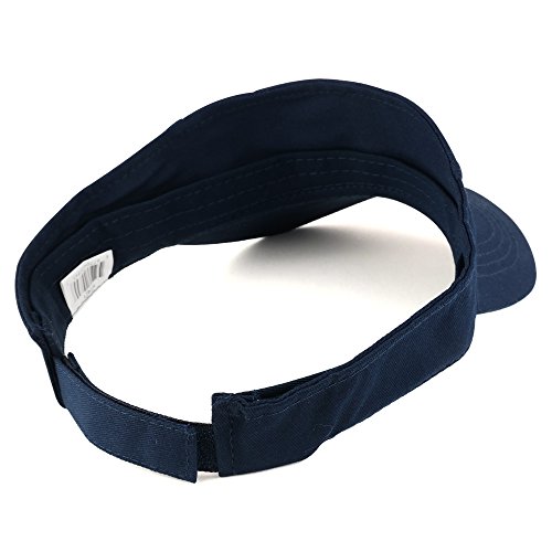 Trendy Apparel Shop Daddy Embroidered 100% Cotton Adjustable Visor - Navy #TOP1