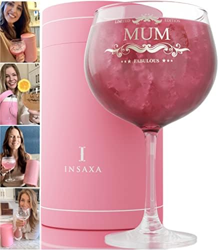 Insaxa 31st Birthday Gifts for Women - Fabulous 1992 Large Gin Balloon Glass (730ML)