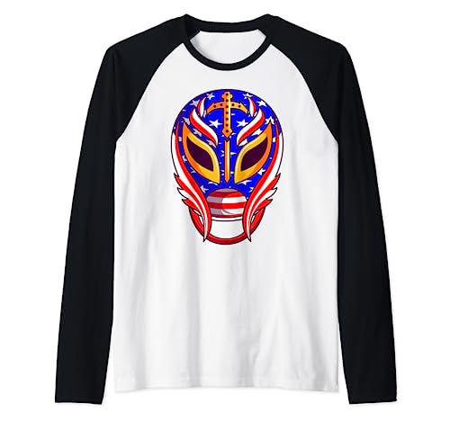 Maschera da wrestling messicana Maglia con Maniche Raglan