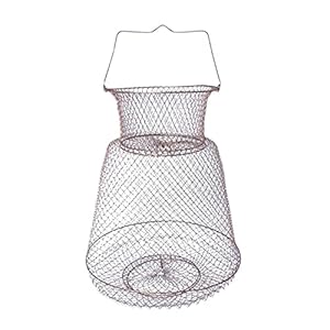 JLLidcy Opvouwbare stalen draad vissen kooi vis krab squid opslag draagbare vismand Paionn
