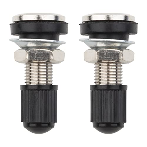 FanPaYY 2 pièces Voiture Moto Pneu Valve Tubeless Potence en métal avec Capuchon Anti-poussière Cover