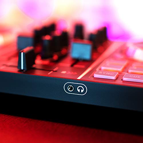 Numark Party Mix | Complete DJ Controller Set for Serato DJ with 2 Decks, Party Lights, Headphone Output, Performance Pads and Crossfader / Mixer