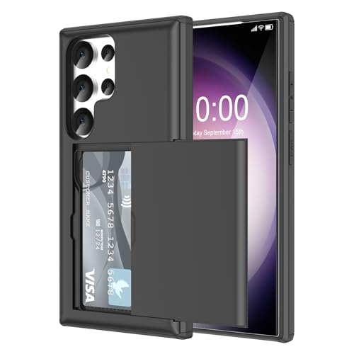 Coque rabat Galaxy S25 Ultra pour protéger l'écran et ranger ses cartes